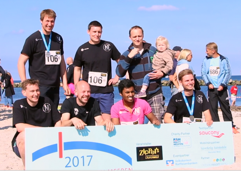 netinsiders Läufer Team 2017 beim Lauf zwischen den Meeren