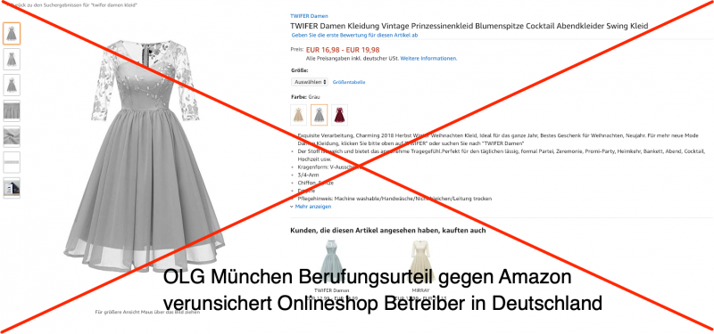 Amazon kassiert Niederlage vor OLG München - Abmahngefahr für Onlineshops gestiegen