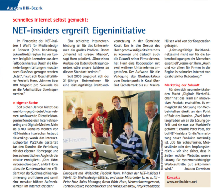 NET-insiders ergreift Eigeninitiative